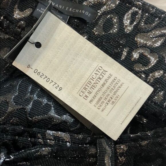 ARMANI exchange metallic animal print shorts sz 4 - Picture 11 of 14